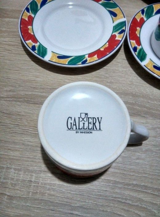 Set de cafea Gallery by Inhesion, viu colorat, motive florale