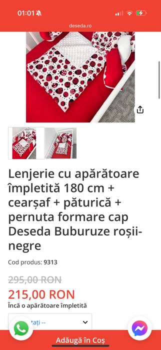 Cuib bebelus + aparatoare impletita buburuze