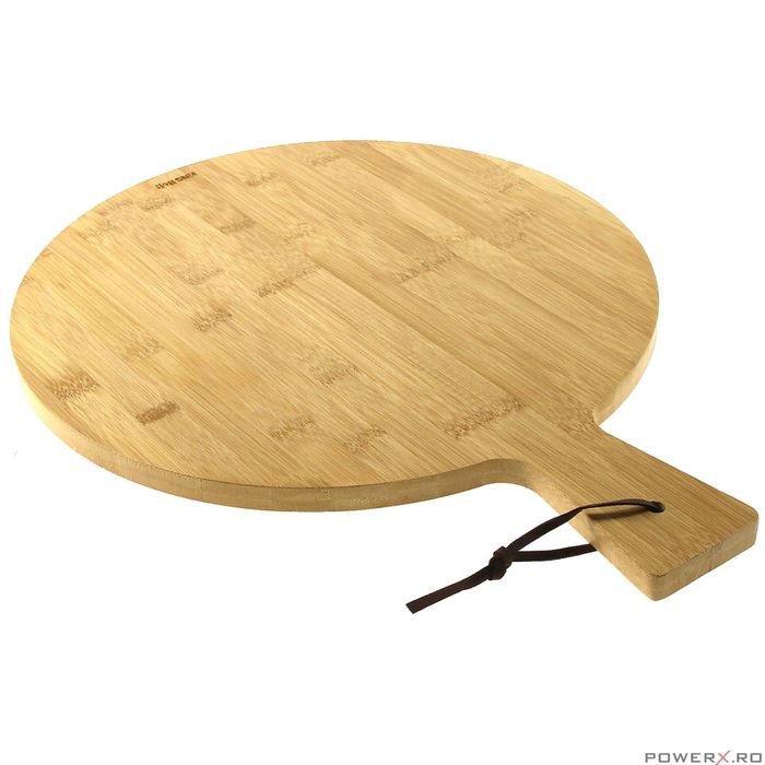 Tava pentru pizza, din bambus, 41 x 30 x 1,5 cm, KingHoff