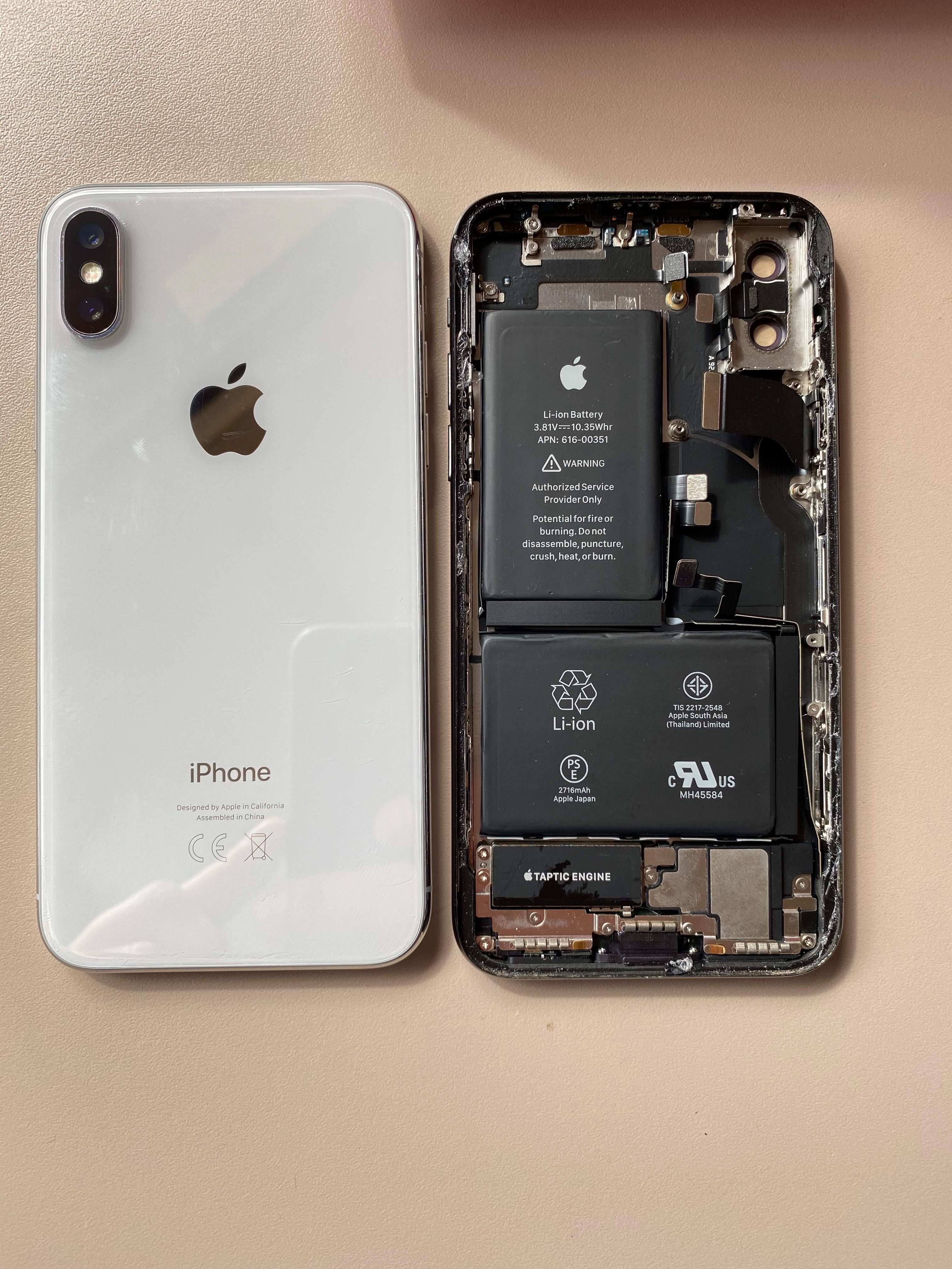 Carcasa iPhone X Originala impecabila completa mufa camera baterie