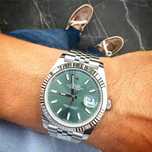 rolex datejust 41mm jubilee green dial