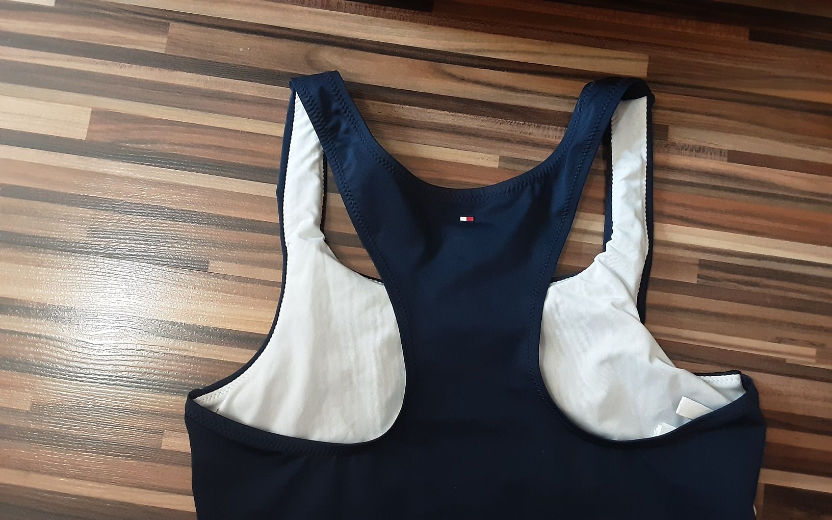 (XS/S) TOMMY HILFIGER оригинален тъмно син бански