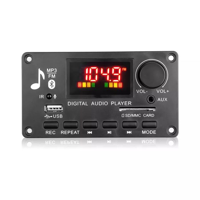 Mp3 player DC 7V-26V, 2*40W, Bluetooth 5.0 ,Sd, USB,Mic,папки,AUX