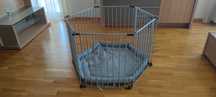 Tarc de joacă BabyDan Olaf Pentagon 90-360cm, Gri