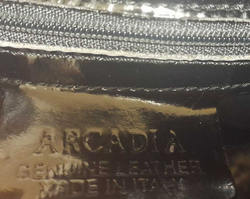 ARCADIA элегантная большая лаковая сумка / Made in Italy