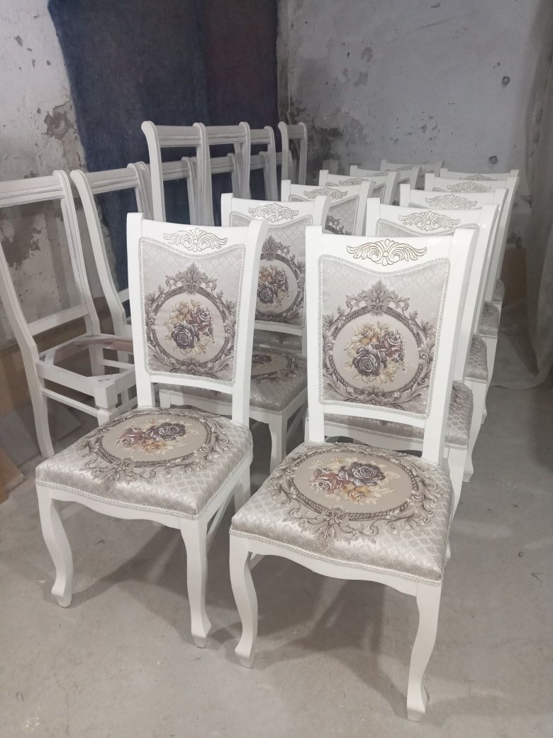 Ремонт и переобивка стульев лакировеа покраска