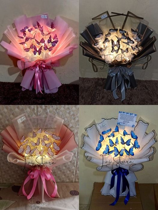 Делаю букеты из бабочек своими руками