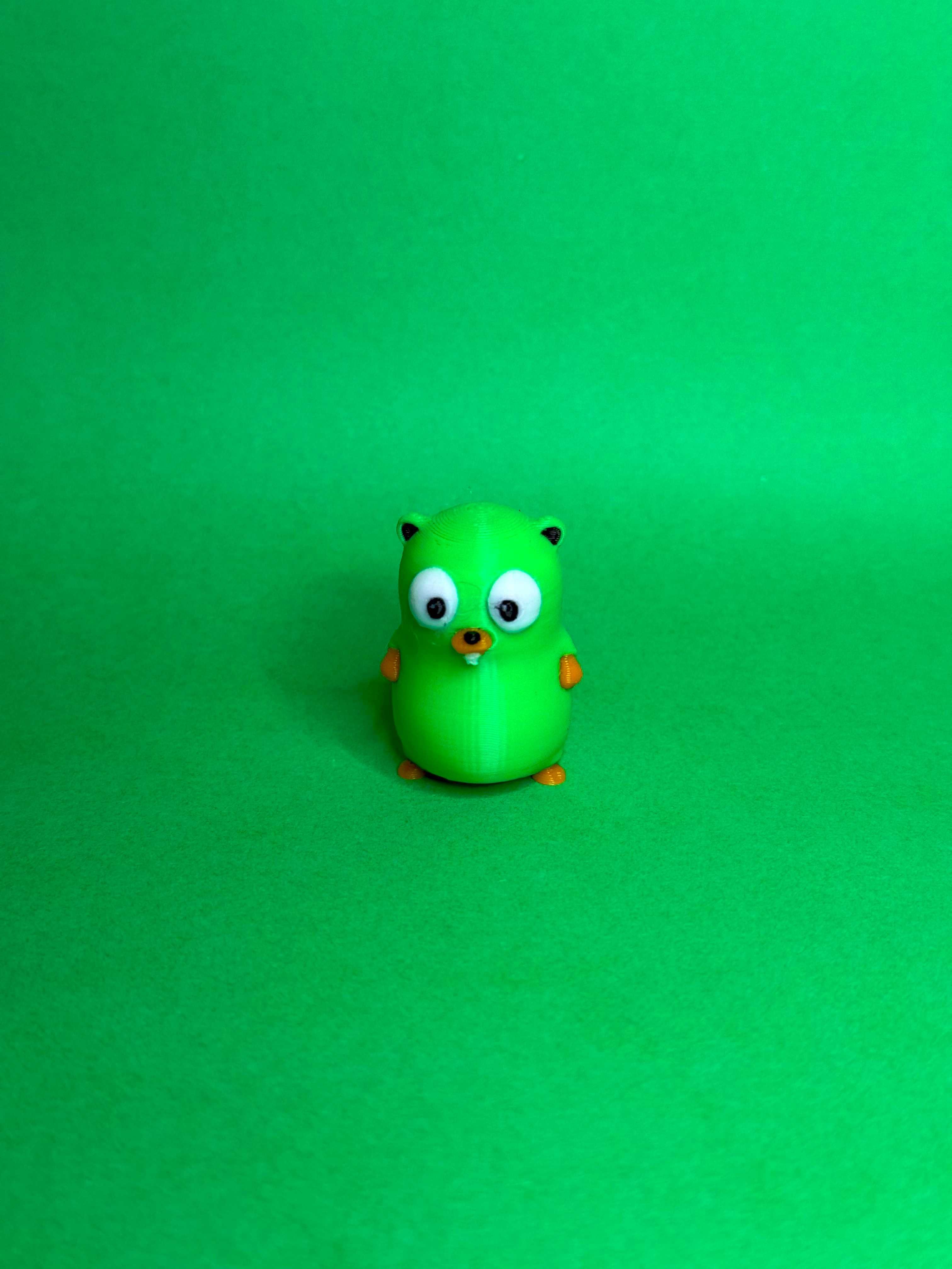 Go Golang Gopher Ключодържател