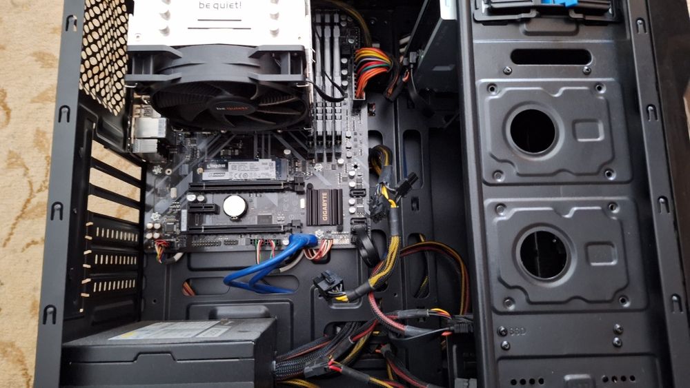 Kit placa de baza gigabyte b450m-ds3h v2+ryzen 5 3500x+coler be quaiet