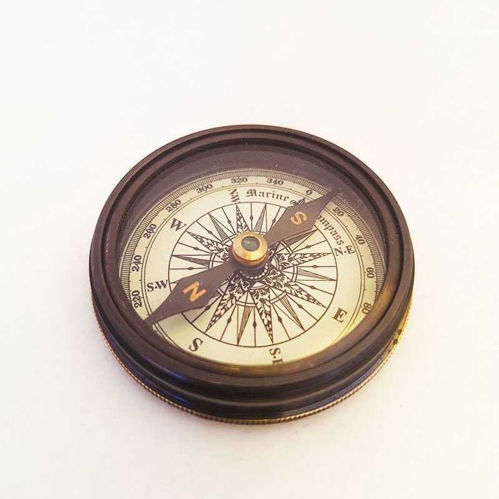Компас с вечен календар от бронз