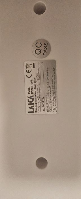 Cantar pentru bebelusi Laica PS3001, 20 kg, 5 grame diviziune