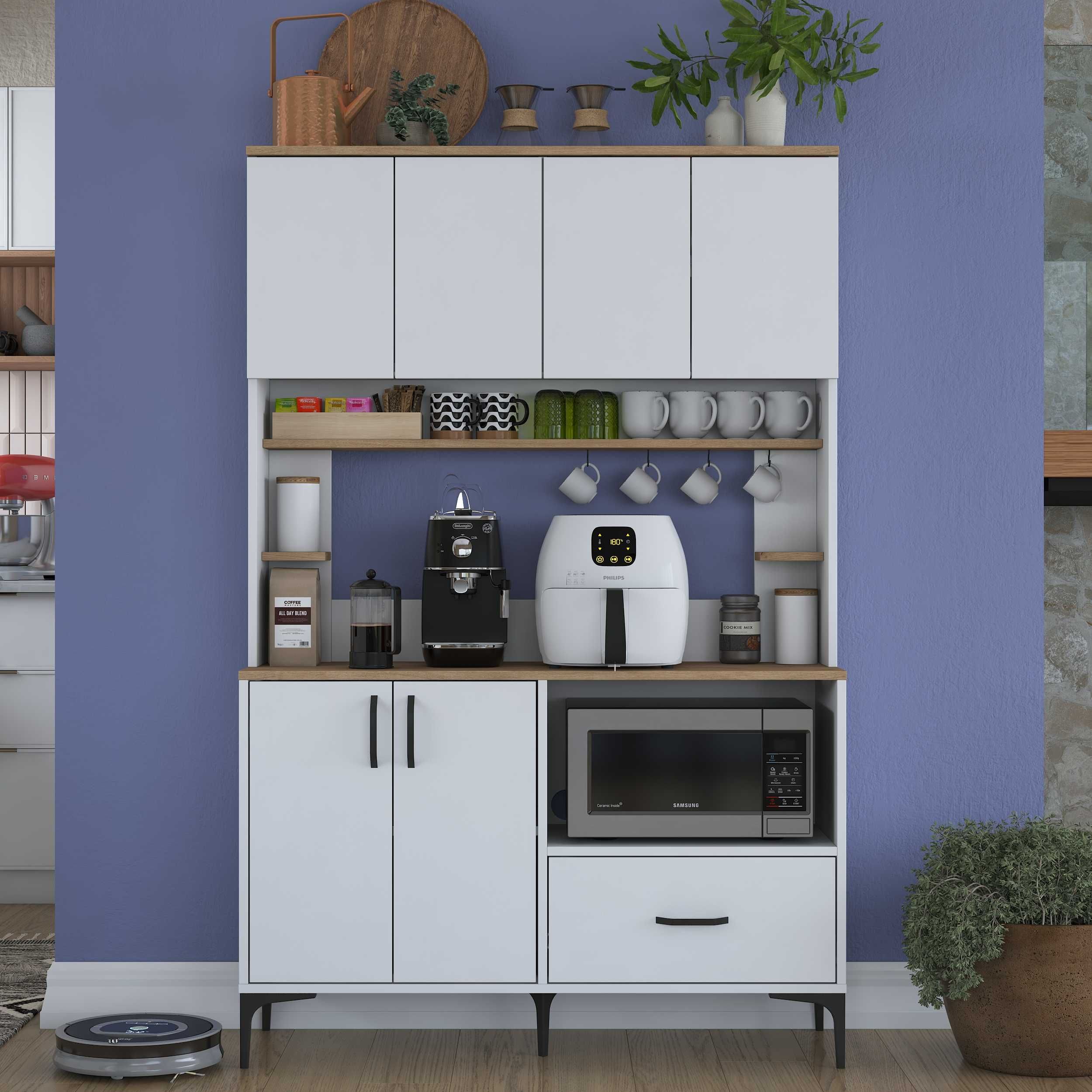 Практичен кухненски шкаф Puzzle-home 3396, Малка кухня
