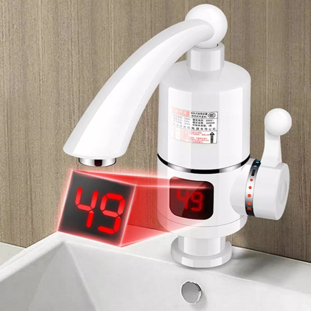Електрически проточен водонагревател, метален стоящ корпус, 3 kW