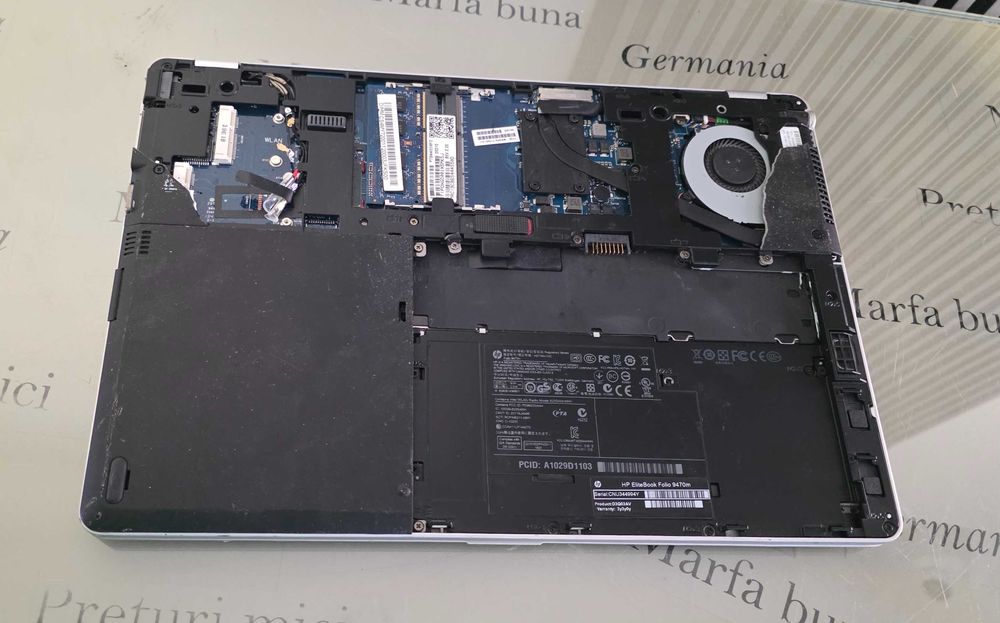 Laptop core i5 gen 3 - Hp EliteBook Folio 9470m - functional perfect