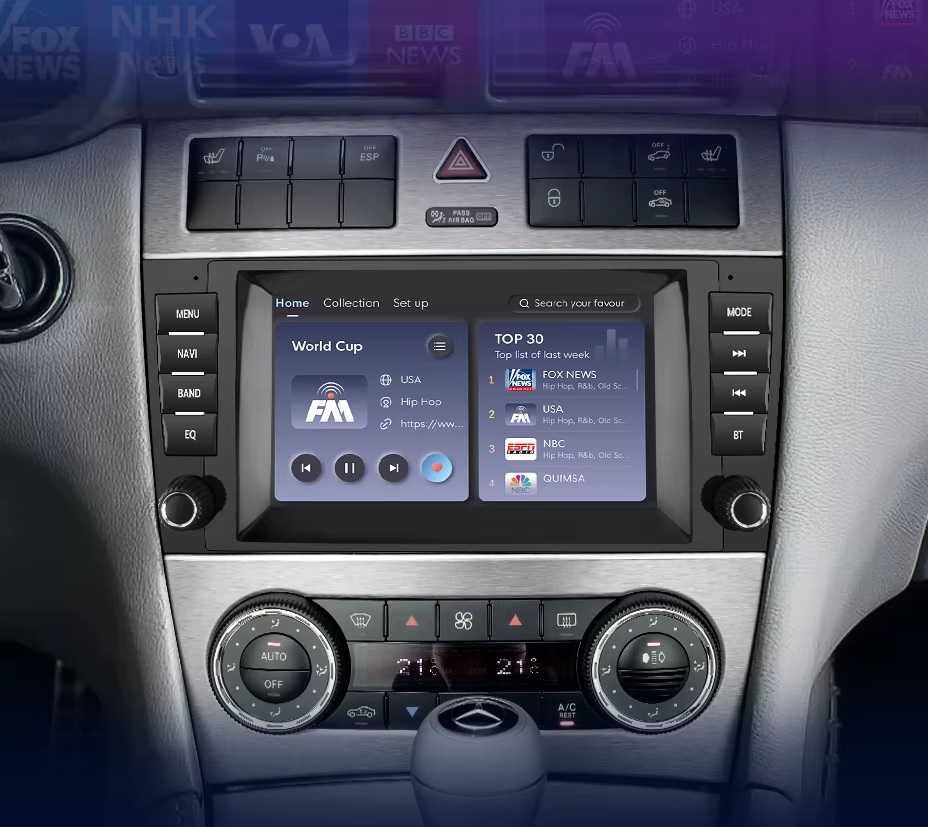 Мултимедия за Mercedes C Class W203 W209 Android C220 CLK Навигация