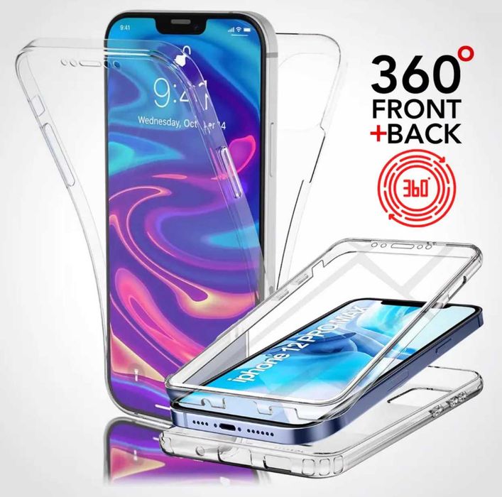Husa CRYSTAL 360° fata + spate iPhone 13 , 13 Mini, 13 Pro, 13 Pro Max