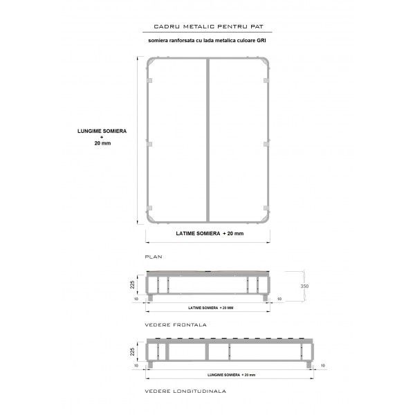 Somiere rabatabile 1400x2000