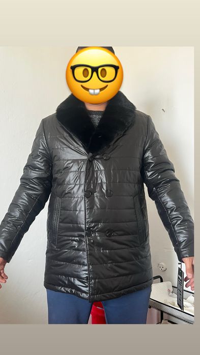 Зимний куртка с натуральным мехом