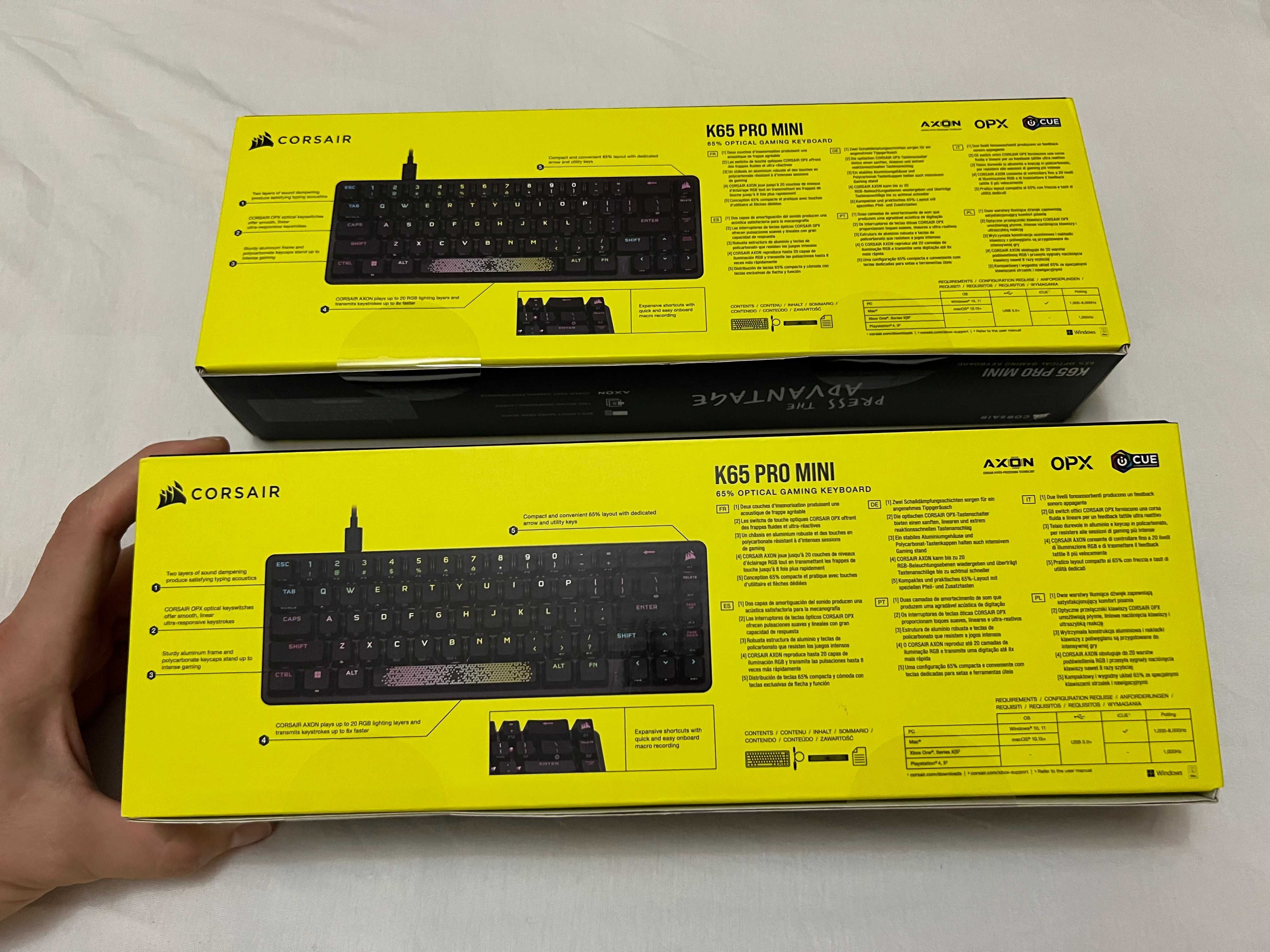 Tastatura gaming Corsair K65 PRO Mini  Noua - Sigilata