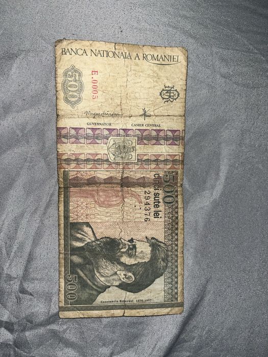 Bancnota 500 de lei din 1992 serie buna