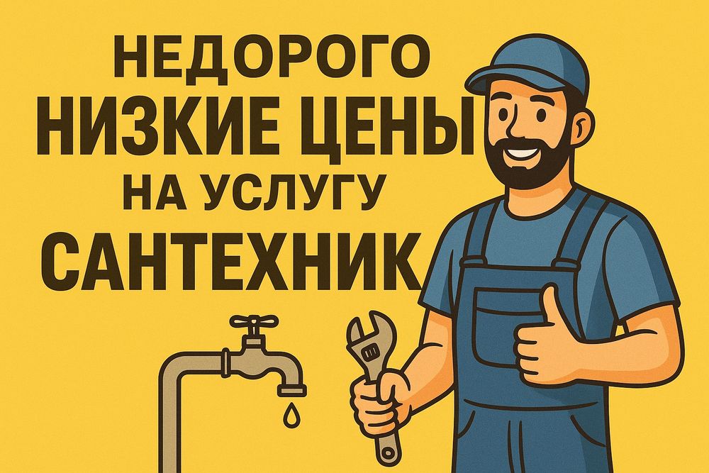 Недорого! Сантехник ! Возможно доставка материала ! Чистка канализации