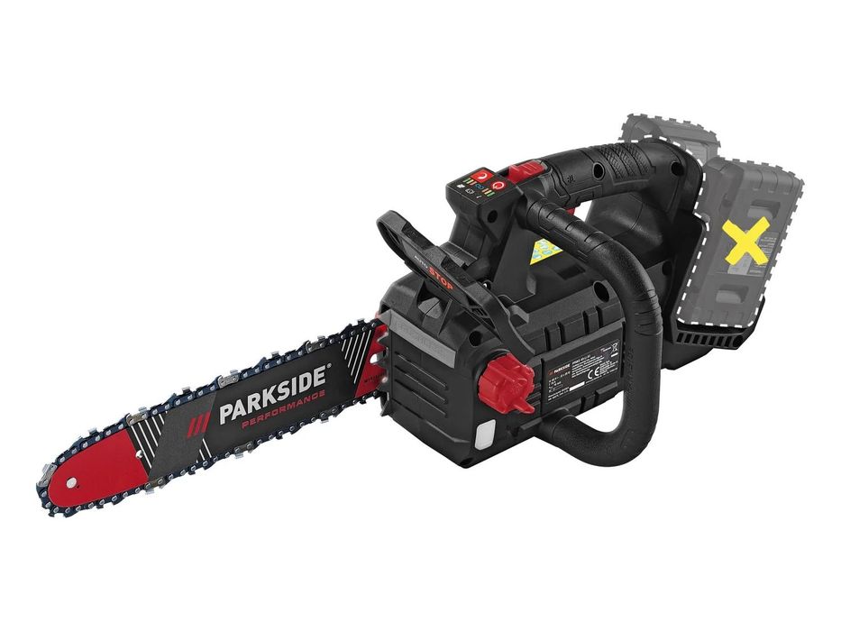 Нова акумулаторна резачка верижен трион Parkside Performance 40V