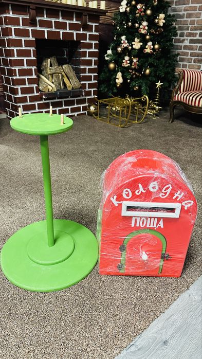 Коледна пощенска кутия дървена