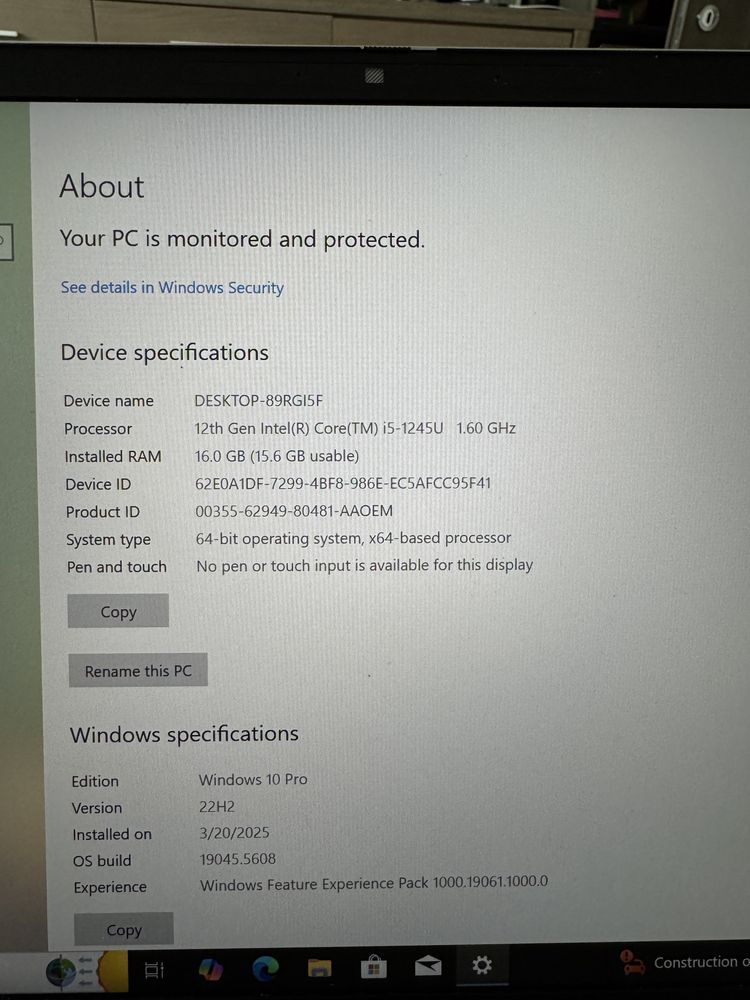 Vand Laptop HP EliteBook 1040 G9 14’