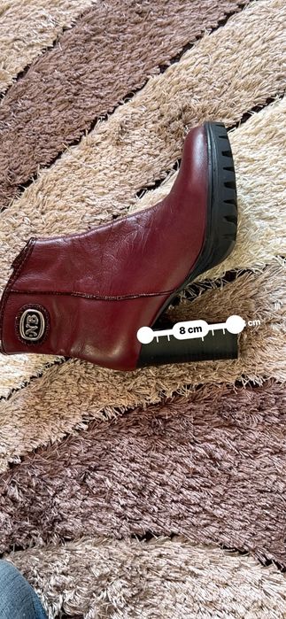 Боти/ бордо, червени