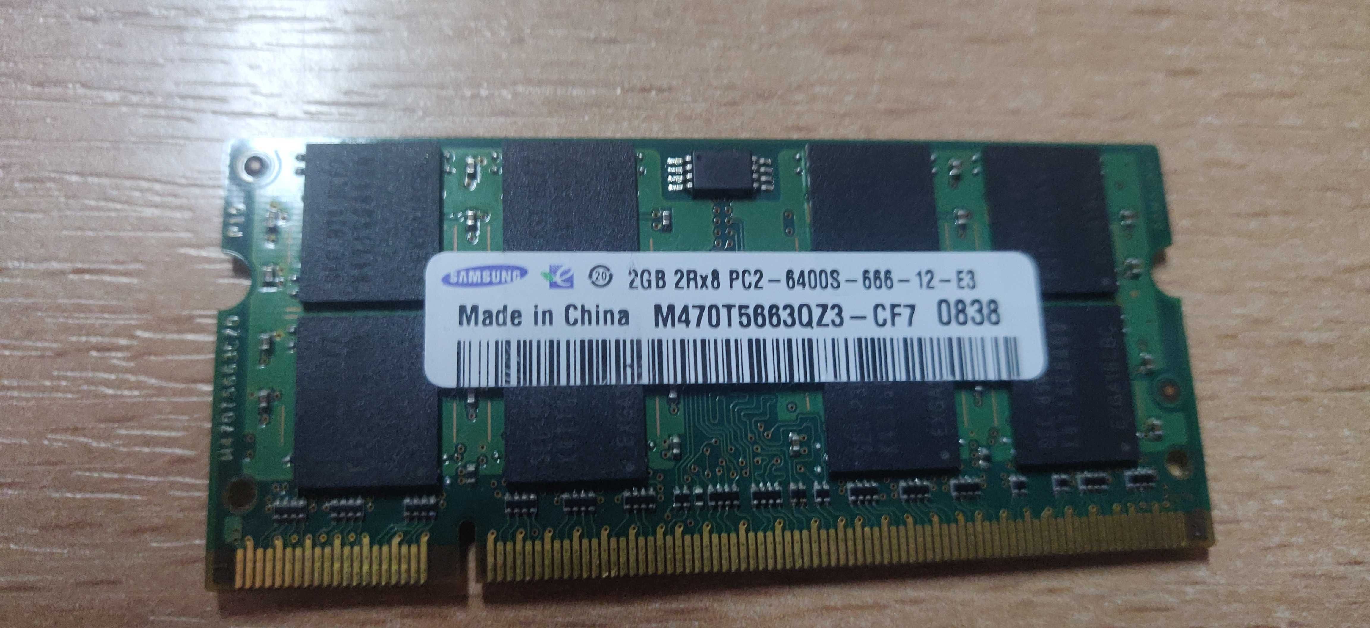 8 GB DDR2-6400 ( 4x2) laptop in perfecta stare