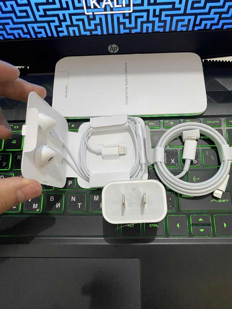 Apple iPhone Радной Оригинал адаптери USB kabel iPhone naushnik