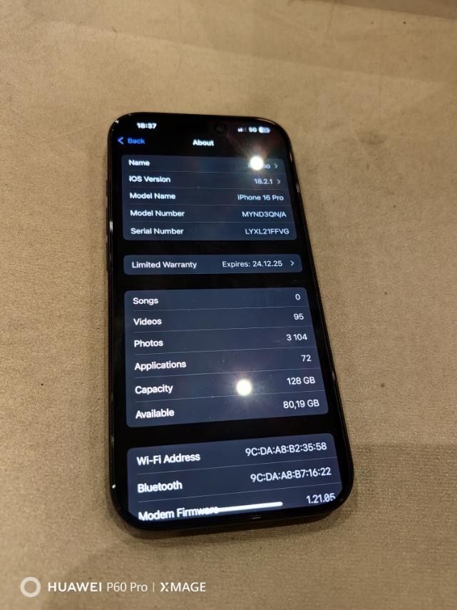 Iphone 16 pro 128 black