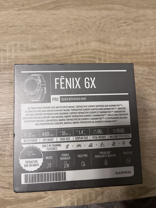 Garmin Fenix 6X Pro, 51mm