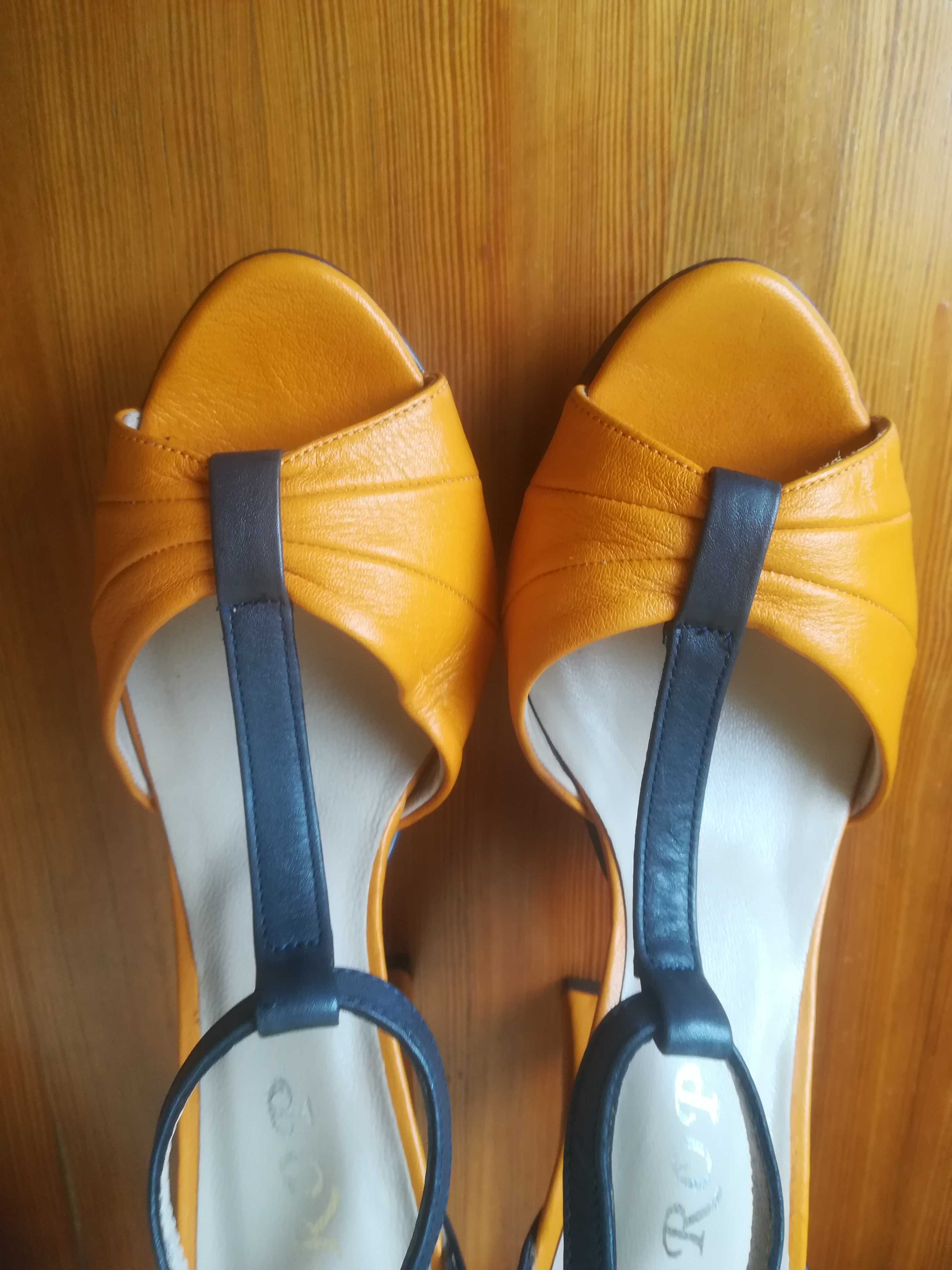 Sandale by DROP, foarte elegante, piele naturala fina, platforma