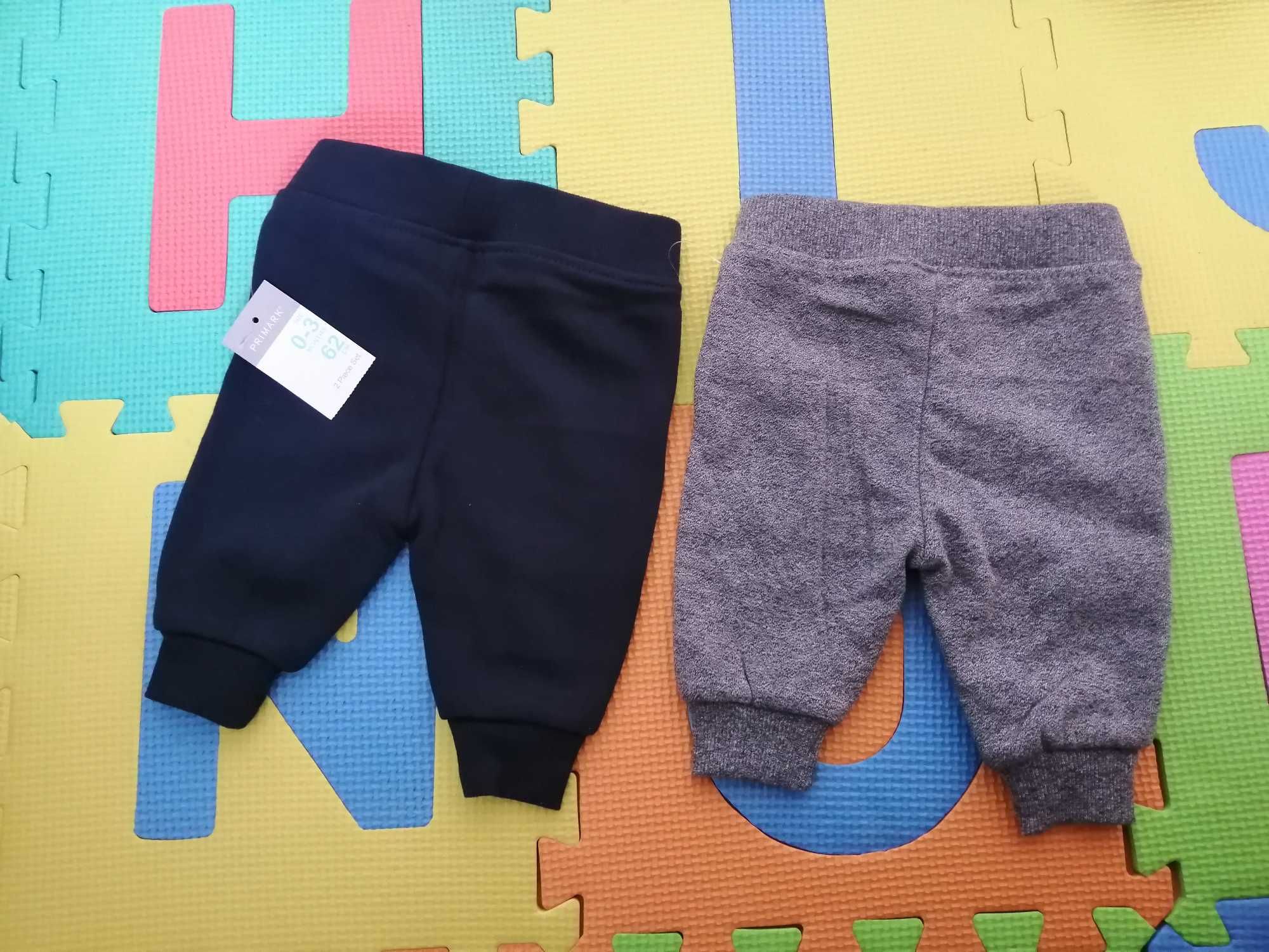 Нови бебешки дълги панталони от 0-3м. 62 см. и бебешки панталони 68 см