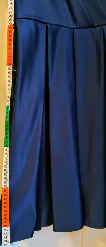 Rochie bleumarin sidefată