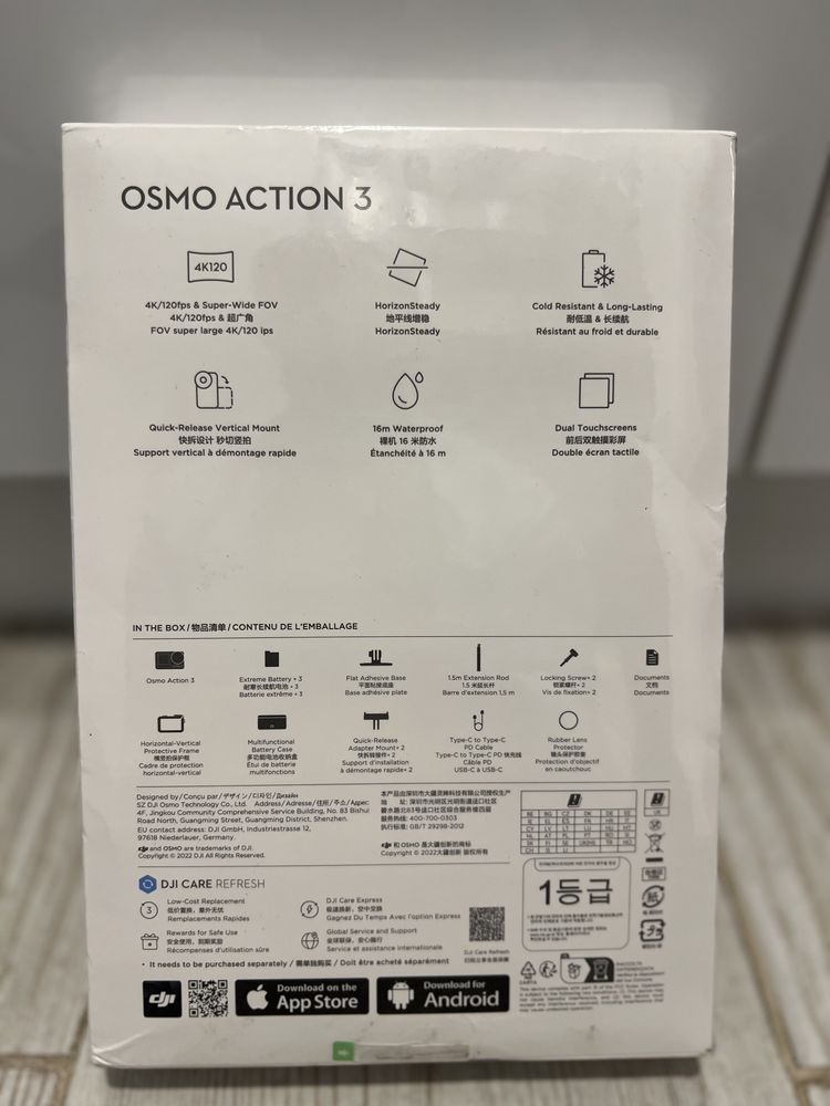 DJI Osmo Action 3 Adventure Cosmo, NOU, Sigilat