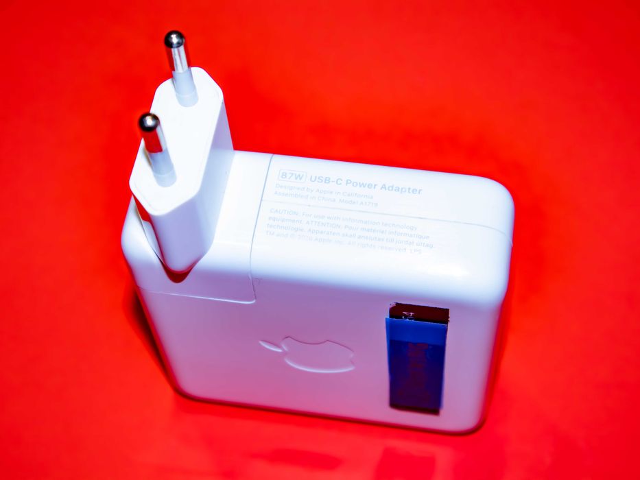 Оригинален Apple 87W USB-C захранващ адаптер A1719 за Macbook, iPad