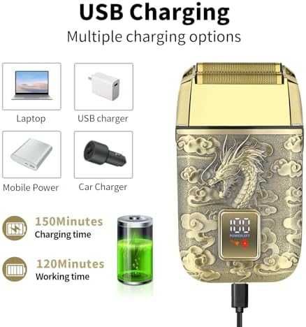 Нова HIENA PRO професионална машинка за бръсната глава и брада мъже