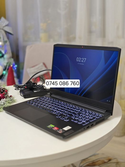 Laptop Gaming Lenovo IdeaPad 3, AMD Ryzen™ 5, 16GB, 512GB, IPS, 144Hz