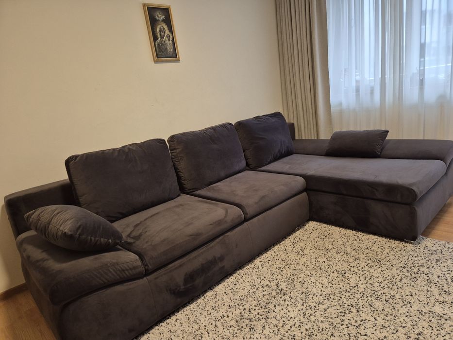 Vând coltar stanga, extensibil, lada depozitare, impecabil