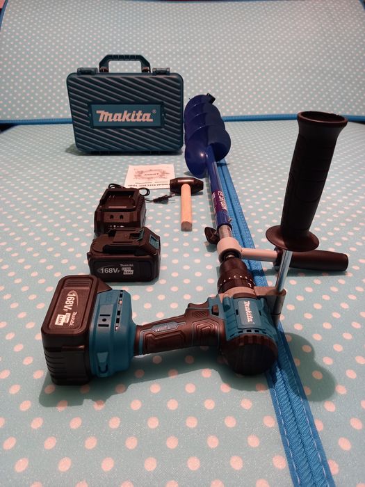 Супер цена. Бюджетный вариант .Ледобур шуруповерт макита дубликат в сб