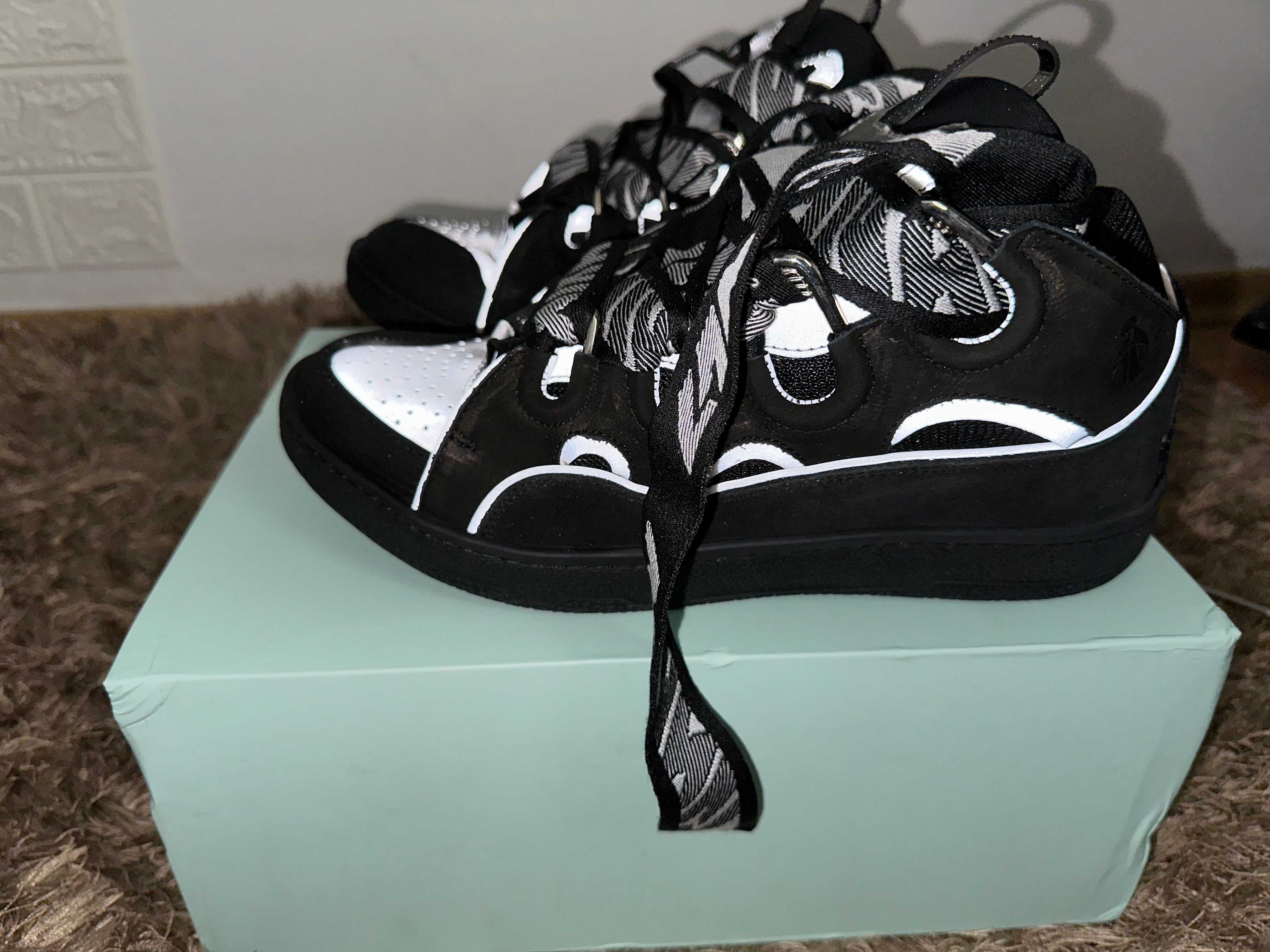 Sneakers Lanvin Curb Black Reflective (Marime 43 REAL/ORIGINAL STOCKX)