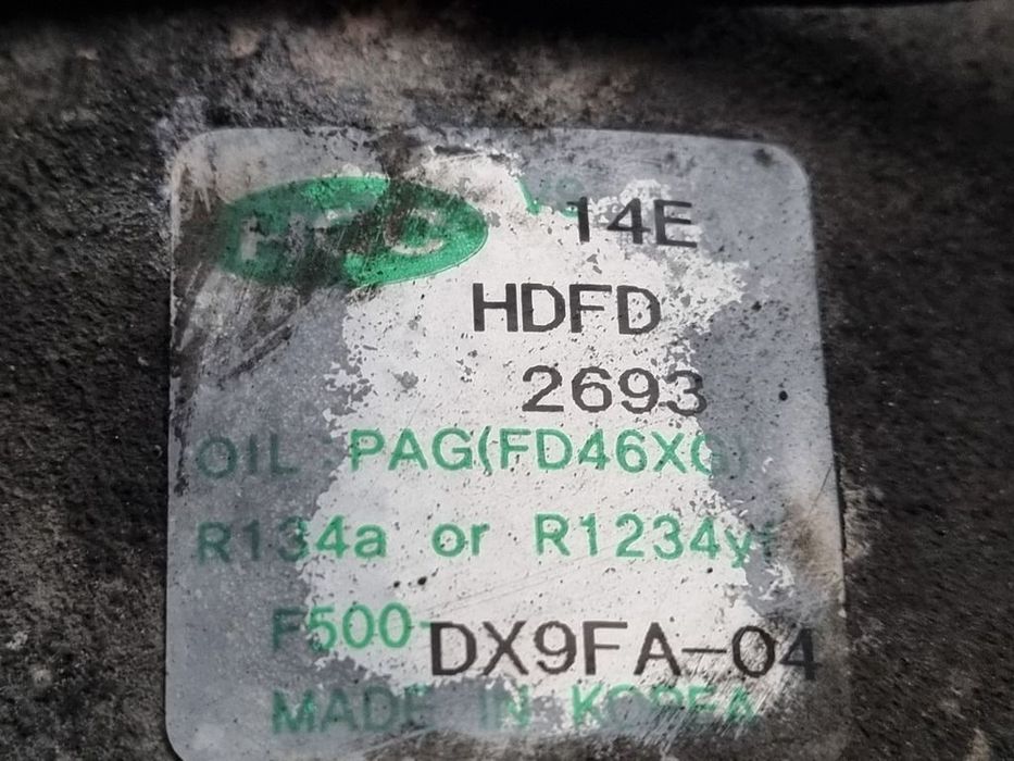 Compresor clima Kia Sportage III 1.7 Diesel 2010 - 2016 D4FD (1152) DX9FA04