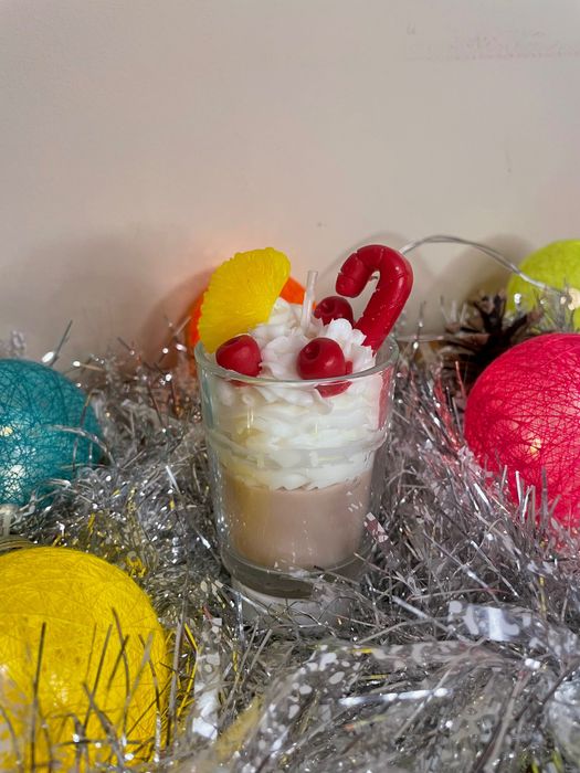 Коледни соеви свещи