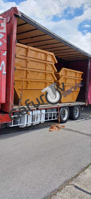 Метални контейнери за строителни отпадъци – 4 м³ / 5,5 м³ / 7 м³