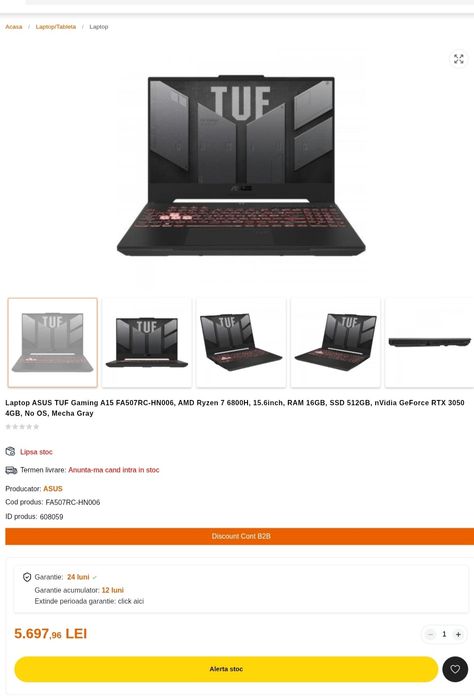 Asus Tuf A15 Ryzen 7
