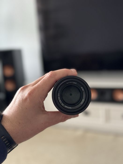 Obiectiv Sony Zeiss 55 mm 1.8, distanta focala asemanatoare cu 50 mm
