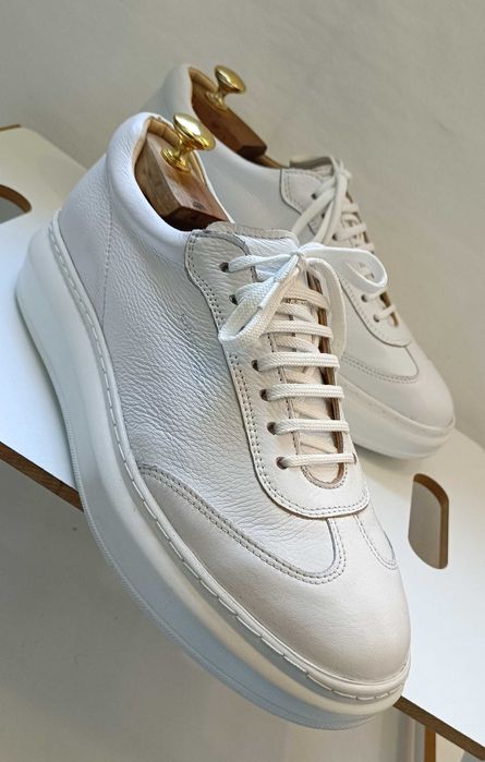 Pantofi sport casual 44 44.5 lucrati manual G. Rizo NOI piele naturala