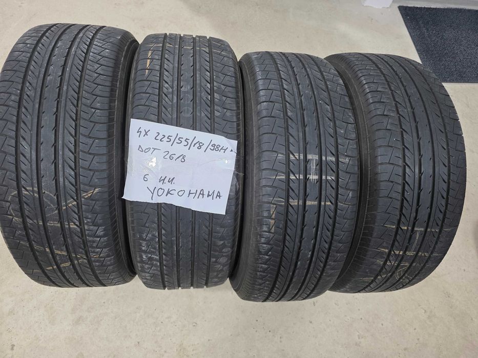 Anvelope 225 55 18 Yokohama dot 26.18 profil 6mm pret 150 bucata